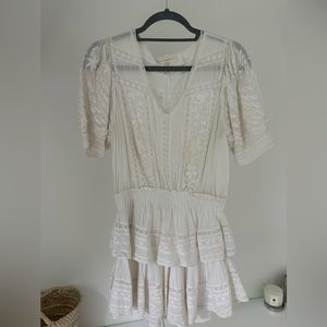 LoveShackFancy white mini dress size medium